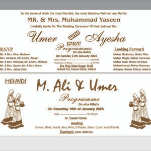 English Wedding Invitation Cards Design Templates