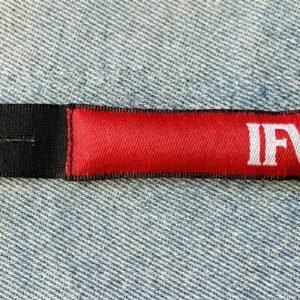 Polyester Zipper Puller Woven Label, For Garments