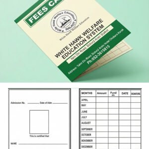 School Fee Card Design in Urdu – Custom Printed Fee Cards in Sialkot