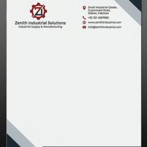 Professional Corporate Letterhead Printing in Sialkot | 80g Offset Paper