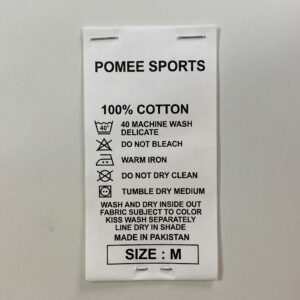 Wash Care Label Manufacturer in Sialkot, Pakistan