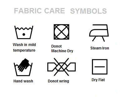 Washing and laundry care symbols