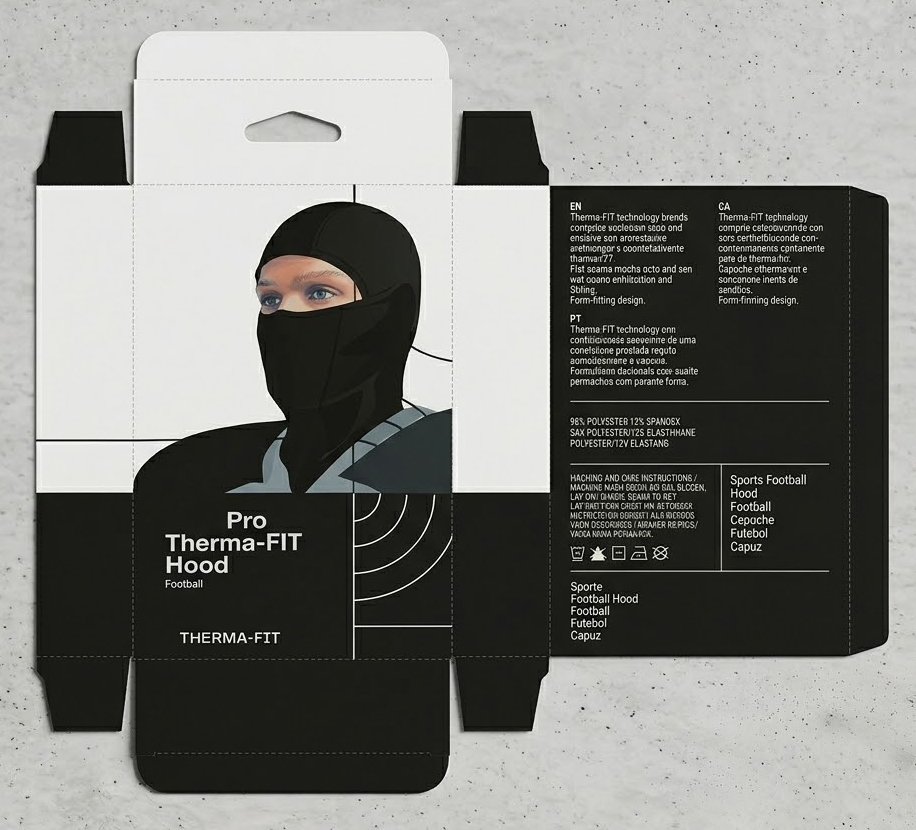 Balaclava Packaging Box Printing in Sialkot