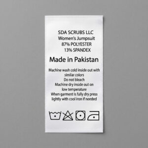 Wash Care Labels & Ribbon Tags for Clothing Brands