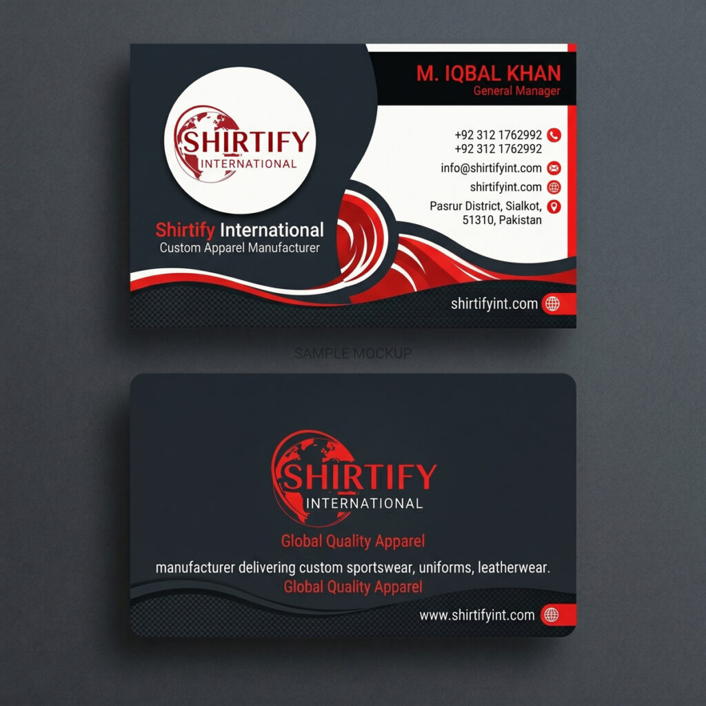 Custom visiting cards printing service in Sialkot, Pakistan by Malik Art Press