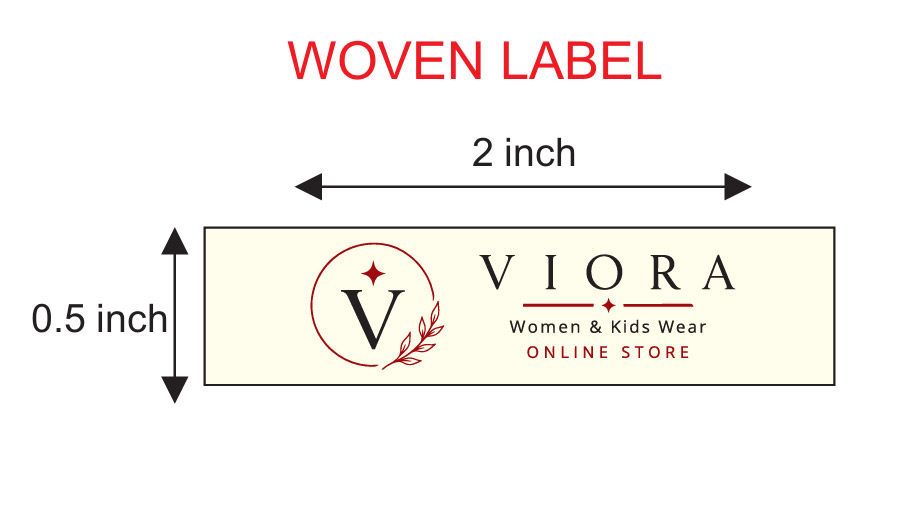 woven label design template idea