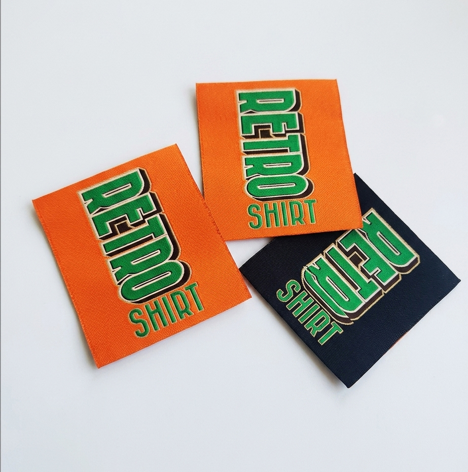 Custom woven label samples by Malik Art – woven label supplier in Pakistan