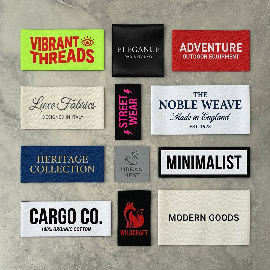 Damask Woven Labels Sialkot Pakistan – Maker | Malik Art