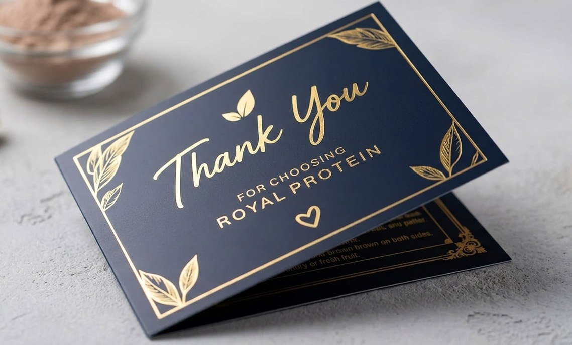 Thank You Card Folding Tag Printing in Sialkot - Pakistan