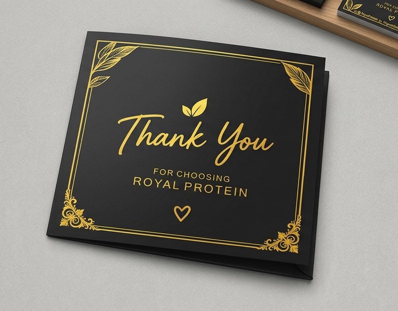Thank you card design