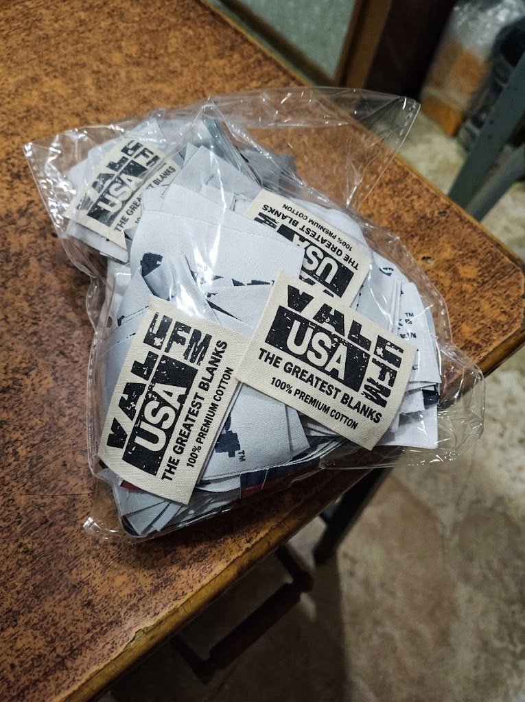 USA woven label design
